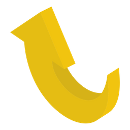 Bend Up Arrow  Icon