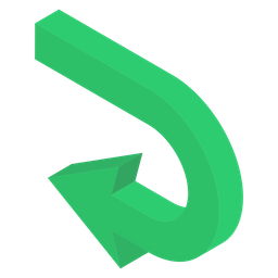 Bend Left Arrow  Icon