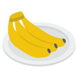 Fruta de plátano  Icono