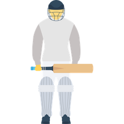 Cricket-Spieler  Symbol