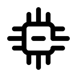 Cpu microcontroller chip chipset  Icon