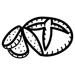 Baguette-Brotscheibe  Symbol