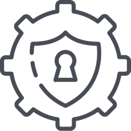 Gear Security  Icon