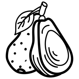 Avocadofrucht  Symbol