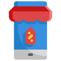 Mobiles Einkaufen  Symbol