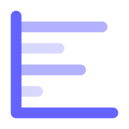 Gráfico de barras  Ícone