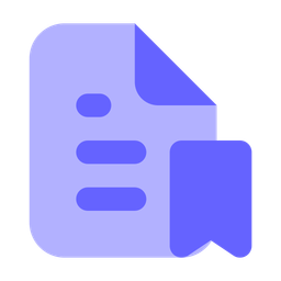 Bookmark Document Bookmark File File Icon