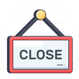 Closed Label  Icon