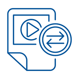 Videodatei austauschen  Symbol