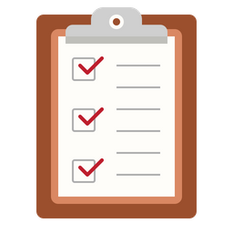 Clipboard checklist  Icon