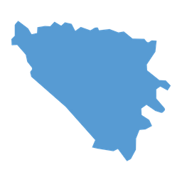 Bosnia & Herzegovina Map  Icon