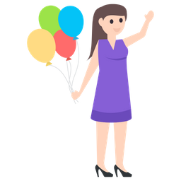 Balloon Girl  Icon