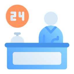 24 Hour Reception  Icon