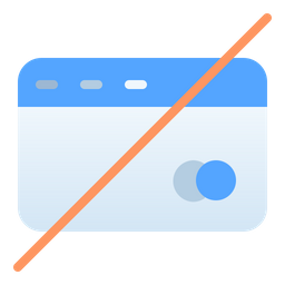 Booking Without Card  Icon