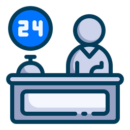 24 Hour Reception  Icon