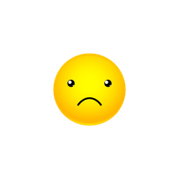 Sad Face Smiley  Icon