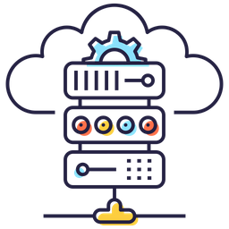 Data center em nuvem  Ícone