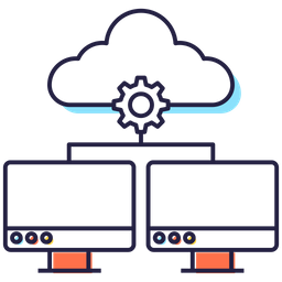 Armazenamento em nuvem  Ícone