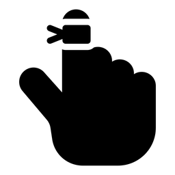 Fingerschnitt  Symbol