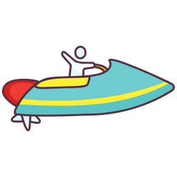 Jet Boat Motor Boat Water Sports Icon