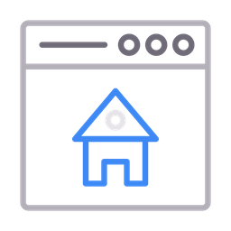 Immobilien-Website  Symbol