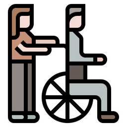 Burden elderly care  Icon