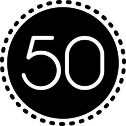 Fünfzig  Symbol