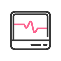 Monitor de ecg  Ícone