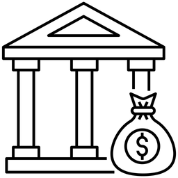 Bankeinsparungen  Symbol