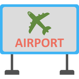 Airport Sign  Icon