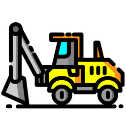 Backhoe loader  Icon