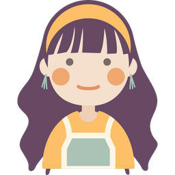 Slightly smiling Girl  Icon