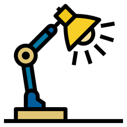 Schreibtischlampe  Symbol