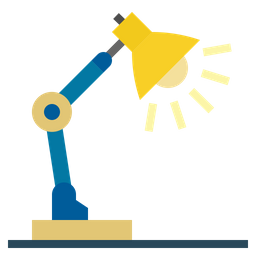 Schreibtischlampe  Symbol