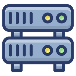 Almacenamiento del servidor de datos  Icono