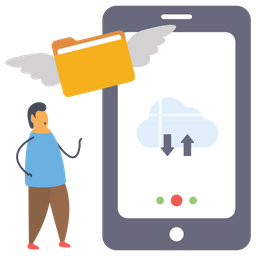 Tecnologia de backup em nuvem  Ícone