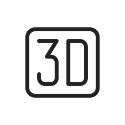 3D Multimedia  Icon