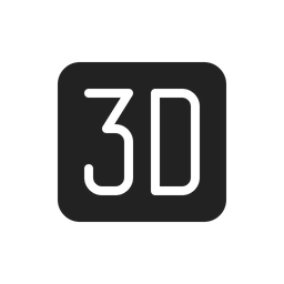 3D Multimedia  Icon