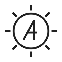 Automatische Helligkeit  Symbol