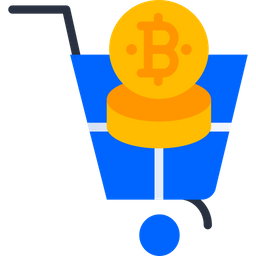 Bitcoin Cart  Icon