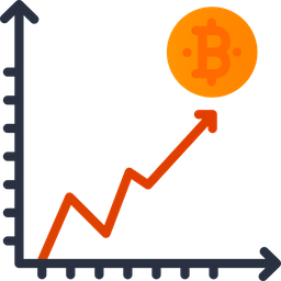 Bitcoin Graph  Icon