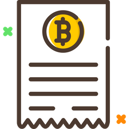 Bitcoin Invoice  Icon