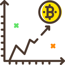 Bitcoin Graph  Icon