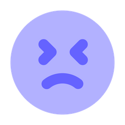 Triste Bouleverse Emoji Icône