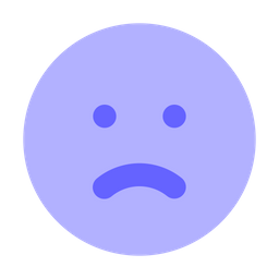 Triste Bouleverse Emoji Icône