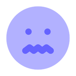 Triste Visage Malade Emoji Icône