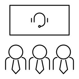 Team-Videokonferenz  Symbol