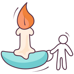 Burning Candle  Icon