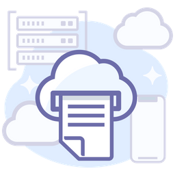 Cloud print  Icon