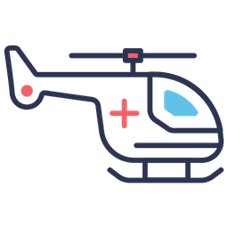 Hélicoptère d'urgence  Icône